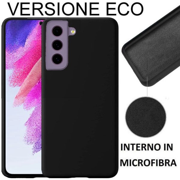 CUSTODIA per SAMSUNG GALAXY S21 FE 5G (SM-G990B) IN GEL TPU SILICONE EFFETTO SOFT TOUCH CON INTERNO IN MICROFIBRA COLORE NERO CUSTODIA per SAMSUNG GALAXY S21 FE 5G (SM-G990B) IN GEL TPU SILICONE EFFETTO SOFT TOUCH CON INTERNO IN MICROFIBRA COLORE NERO