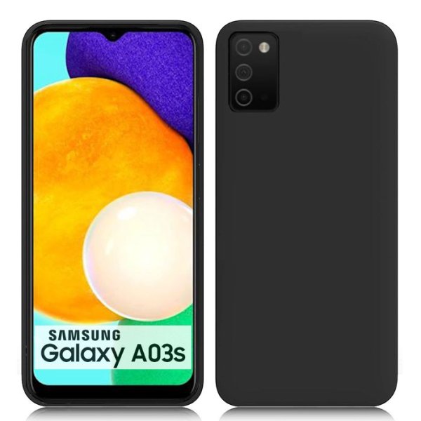 CUSTODIA per SAMSUNG GALAXY A03s (SM-A037F) - IN GEL TPU SILICONE SLIM COLORE NERO SATINATO CUSTODIA per SAMSUNG GALAXY A03s (SM-A037F) - IN GEL TPU SILICONE SLIM COLORE NERO SATINATO