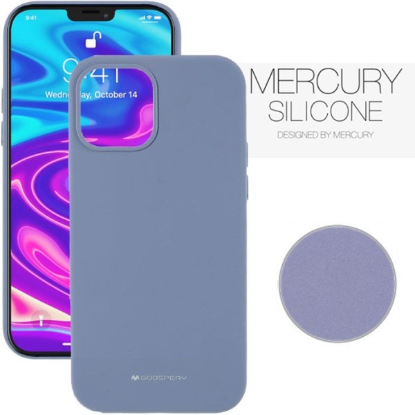 CUSTODIA per APPLE IPHONE 13 PRO (6.1") IN SILICONE CON INTERNO IN MICROFIBRA COLORE LAVANDA ALTA QUALITA' MERCURY BLISTER CUSTODIA per APPLE IPHONE 13 PRO (6.1") IN SILICONE CON INTERNO IN MICROFIBRA COLORE LAVANDA ALTA QUALITA' MERCURY BLISTER