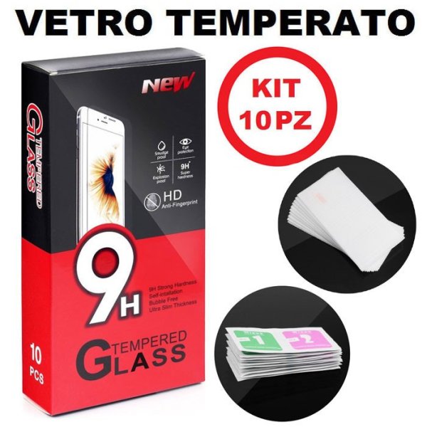 PELLICOLA per APPLE IPHONE 13, IPHONE 13 PRO, IPHONE 14 (6.1") - PROTEGGI DISPLAY VETRO TEMPERATO ECO - KIT 10 PEZZI PELLICOLA per APPLE IPHONE 13, IPHONE 13 PRO, IPHONE 14 (6.1") - PROTEGGI DISPLAY VETRO TEMPERATO ECO - KIT 10 PEZZI