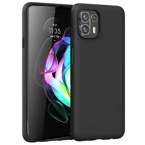 CUSTODIA per MOTOROLA EDGE 20 LITE (4G/5G) - IN GEL TPU SILICONE SLIM COLORE NERO SATINATO CUSTODIA per MOTOROLA EDGE 20 LITE (4G/5G) - IN GEL TPU SILICONE SLIM COLORE NERO SATINATO