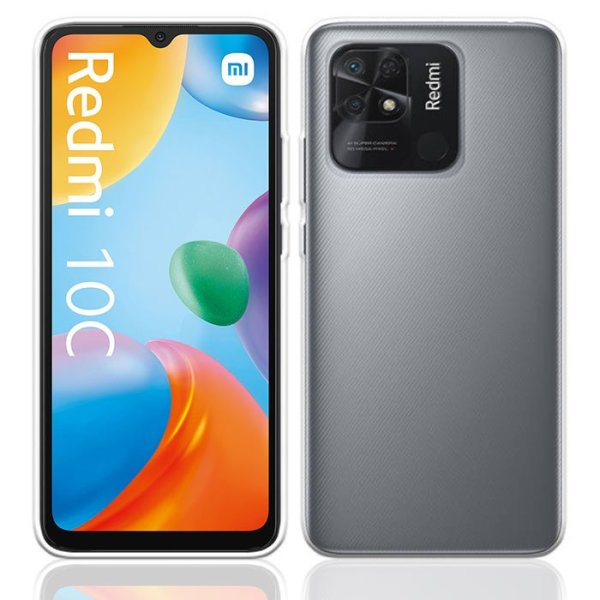 CUSTODIA per XIAOMI REDMI 10C, POCO C40 - IN GEL TPU SILICONE TRASPARENTE CUSTODIA per XIAOMI REDMI 10C, POCO C40 - IN GEL TPU SILICONE TRASPARENTE