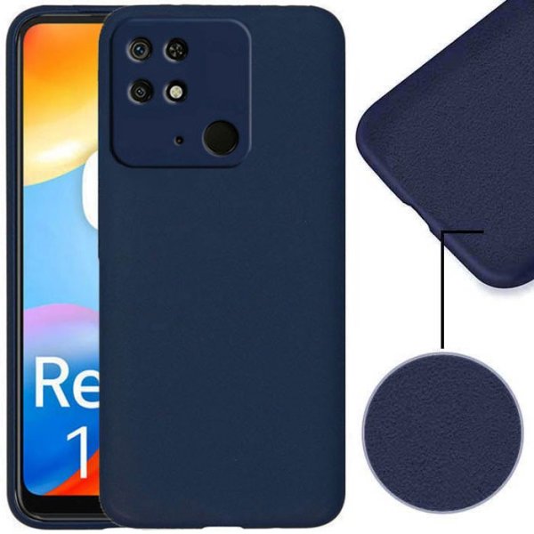CUSTODIA per XIAOMI REDMI 10C, POCO C40 IN SILICONE EFFETTO SOFT TOUCH CON INTERNO IN MICROFIBRA COLORE BLU CUSTODIA per XIAOMI REDMI 10C, POCO C40 IN SILICONE EFFETTO SOFT TOUCH CON INTERNO IN MICROFIBRA COLORE BLU