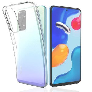CUSTODIA per XIAOMI REDMI NOTE 11 PRO (4G/5G), REDMI NOTE 12 PRO (4G) IN SILICONE TRASPARENTE