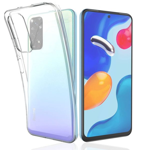 CUSTODIA per XIAOMI REDMI NOTE 11 PRO (4G/5G), REDMI NOTE 12 PRO (4G) IN SILICONE TRASPARENTE