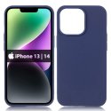 CUSTODIA per APPLE IPHONE 13, IPHONE 14 (6.1") IN GEL TPU SILICONE SLIM COLORE BLU SATINATO CUSTODIA per APPLE IPHONE 13, IPHONE 14 (6.1") IN GEL TPU SILICONE SLIM COLORE BLU SATINATO