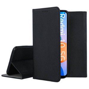 CUSTODIA per XIAOMI REDMI 10 5G - FLIP ORIZZONTALE con CHIUSURA MAGNETICA INVISIBILE ED INTERNO IN TPU COLORE NERO