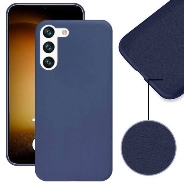 CUSTODIA per SAMSUNG GALAXY S23 PLUS - SILICONE EFFETTO SOFT TOUCH CON INTERNO IN MICROFIBRA COLORE BLU CUSTODIA per SAMSUNG GALAXY S23 PLUS - SILICONE EFFETTO SOFT TOUCH CON INTERNO IN MICROFIBRA COLORE BLU