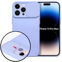 CUSTODIA per APPLE IPHONE 14 PRO MAX (6.7") IN SILICONE CON SLOT PER FOTOCAMERA SCORREVOLE E INTERNO IN MICROFIBRA LAVANDA CUSTODIA per APPLE IPHONE 14 PRO MAX (6.7") IN SILICONE CON SLOT PER FOTOCAMERA SCORREVOLE E INTERNO IN MICROFIBRA LAVANDA