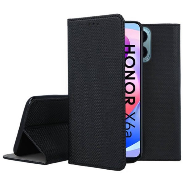 CUSTODIA per HUAWEI HONOR X6a, HONOR X5 PLUS - FLIP ORIZZONTALE CON CHIUSURA MAGNETICA INVISIBILE E INTERNO IN TPU NERO CUSTODIA per HUAWEI HONOR X6a, HONOR X5 PLUS - FLIP ORIZZONTALE CON CHIUSURA MAGNETICA INVISIBILE E INTERNO IN TPU NERO