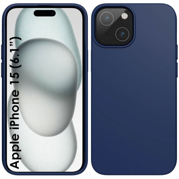 CUSTODIA per APPLE IPHONE 15 (6.1") IN GEL TPU SILICONE SLIM COLORE BLU SATINATO CUSTODIA per APPLE IPHONE 15 (6.1") IN GEL TPU SILICONE SLIM COLORE BLU SATINATO