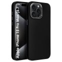 CUSTODIA per APPLE IPHONE 15 PRO MAX (6.7") IN GEL TPU SILICONE COLORE NERO CON CORNICE FOTOCAMERA E COPRI TASTI METALLIZZATI CUSTODIA per APPLE IPHONE 15 PRO MAX (6.7") IN GEL TPU SILICONE COLORE NERO CON CORNICE FOTOCAMERA E COPRI TASTI METALLIZZATI