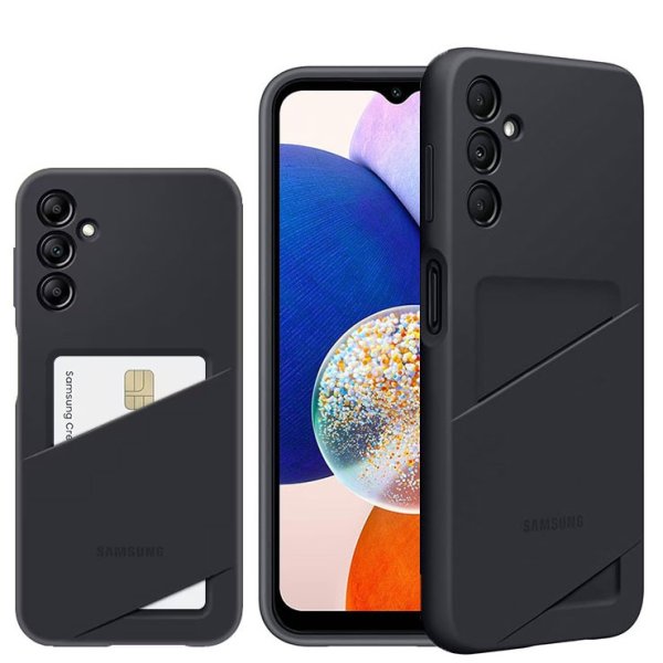 CUSTODIA CARD SLOT CASE ORIGINALE per SAMSUNG GALAXY A14 (4G/5G) CON TASCA PORTA TESSERE COLORE NERO EF-OA146TBEGWW BULK CUSTODIA CARD SLOT CASE ORIGINALE per SAMSUNG GALAXY A14 (4G/5G) CON TASCA PORTA TESSERE COLORE NERO EF-OA146TBEGWW BULK