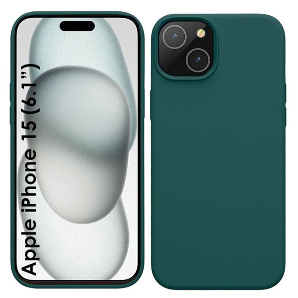 CUSTODIA per APPLE IPHONE 15 (6.1") IN GEL TPU SILICONE SLIM COLORE VERDE SATINATO CUSTODIA per APPLE IPHONE 15 (6.1") IN GEL TPU SILICONE SLIM COLORE VERDE SATINATO