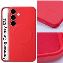 CUSTODIA per SAMSUNG GALAXY S24 (SM-S921) IN TPU SILICONE - COMPATIBILE CON RICARICA MAGSAFE E INTERNO IN MICROFIBRA ROSSO CUSTODIA per SAMSUNG GALAXY S24 (SM-S921) IN TPU SILICONE - COMPATIBILE CON RICARICA MAGSAFE E INTERNO IN MICROFIBRA ROSSO