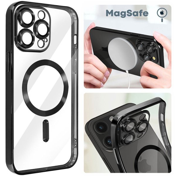 CUSTODIA per APPLE IPHONE 15 PRO IN TPU A 360° (COMPRESE FOTOCAMERE) DETTAGLI CROMATI NERI E COMPATIBILE CON RICARICA MAGSAFE CUSTODIA per APPLE IPHONE 15 PRO IN TPU A 360° (COMPRESE FOTOCAMERE) DETTAGLI CROMATI NERI E COMPATIBILE CON RICARICA MAGSAFE