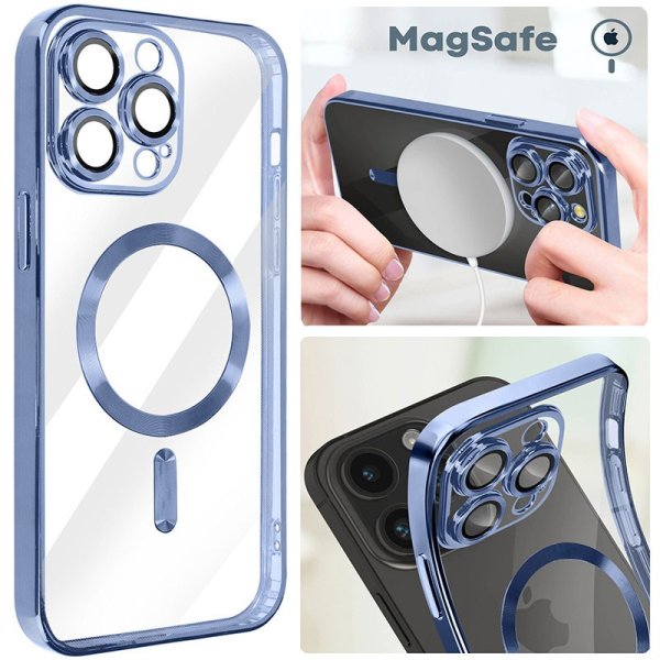 CUSTODIA per APPLE IPHONE 14 PRO MAX IN TPU A 360° (COMPRESE FOTOCAMERE) DETTAGLI BLU CROMATI - COMPATIBILE CON RICARICA MAGSAFE CUSTODIA per APPLE IPHONE 14 PRO MAX IN TPU A 360° (COMPRESE FOTOCAMERE) DETTAGLI BLU CROMATI - COMPATIBILE CON RICARICA MAGSAFE