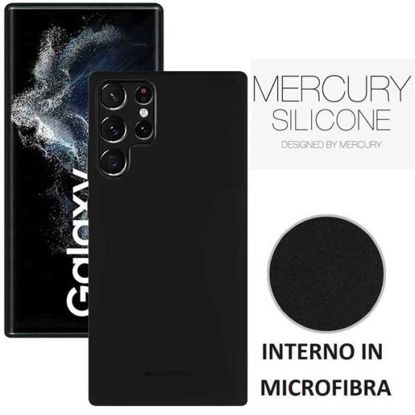 CUSTODIA per SAMSUNG GALAXY A22 5G (A226B) - SILICONE CON INTERNO IN MICROFIBRA COLORE ROSSO ALTA QUALITA' BLISTER - ATTENZIONE..