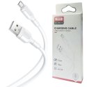 CAVO MICRO USB CON SUPPORTO DI RICARICA QUICK CHARGER (MAX 2.1A) - LUNGHEZZA 1 MT COLORE BIANCO XO NB212 BLISTER CAVO MICRO USB CON SUPPORTO DI RICARICA QUICK CHARGER (MAX 2.1A) - LUNGHEZZA 1 MT COLORE BIANCO XO NB212 BLISTER