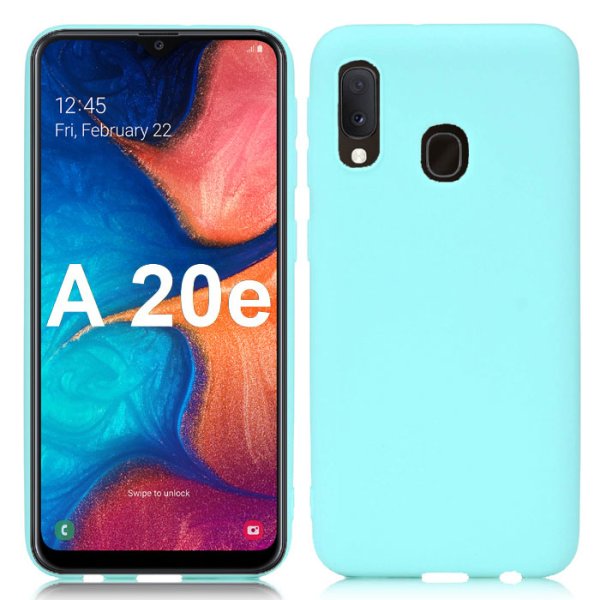 CUSTODIA per SAMSUNG GALAXY A20e (SM-A202) IN GEL TPU SILICONE SLIM COLORE VERDE ACQUA SATINATO CUSTODIA per SAMSUNG GALAXY A20e (SM-A202) IN GEL TPU SILICONE SLIM COLORE VERDE ACQUA SATINATO