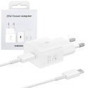 CARICATORE DA RETE 15W ORIGINALE SAMSUNG CON 1 PORTA TYPE-C (FAST CHARGING) + CAVO TYPE-C/TYPE-C 3A/1 MT BIANCO EP-T1510XWEGEU CARICATORE DA RETE 15W ORIGINALE SAMSUNG CON 1 PORTA TYPE-C (FAST CHARGING) + CAVO TYPE-C/TYPE-C 3A/1 MT BIANCO EP-T1510XWEGEU