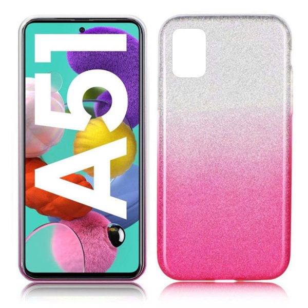 CUSTODIA per SAMSUNG GALAXY A51 (SM-A515) IN GEL TPU SILICONE ROSA SFUMATO CON BRILLANTINI - ATTENZIONE.. CUSTODIA per SAMSUNG GALAXY A51 (SM-A515) IN GEL TPU SILICONE ROSA SFUMATO CON BRILLANTINI - ATTENZIONE..