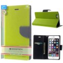CUSTODIA FLIP ORIZZONTALE per APPLE IPHONE 6, 6S - 4.7" POLLICI CON INTERNO IN TPU SILICONE E STAND COLORE VERDE FANCY DIARY CUSTODIA FLIP ORIZZONTALE per APPLE IPHONE 6, 6S - 4.7" POLLICI CON INTERNO IN TPU SILICONE E STAND COLORE VERDE FANCY DIARY