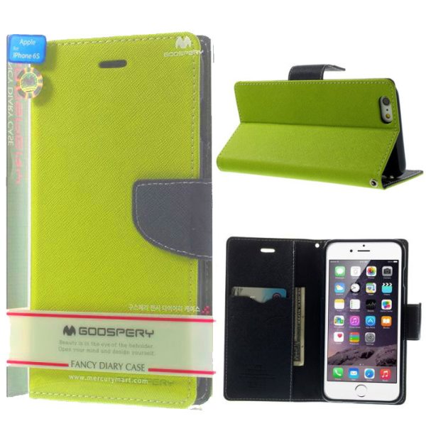 CUSTODIA FLIP ORIZZONTALE per APPLE IPHONE 6, 6S - 4.7" POLLICI CON INTERNO IN TPU SILICONE E STAND COLORE VERDE FANCY DIARY CUSTODIA FLIP ORIZZONTALE per APPLE IPHONE 6, 6S - 4.7" POLLICI CON INTERNO IN TPU SILICONE E STAND COLORE VERDE FANCY DIARY