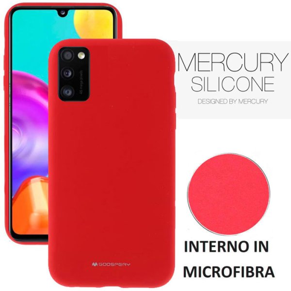 CUSTODIA per SAMSUNG GALAXY A41 (SM-A415) - IN SILICONE CON INTERNO IN MICROFIBRA COLORE ROSSO ALTA QUALITA' MERCURY CUSTODIA per SAMSUNG GALAXY A41 (SM-A415) - IN SILICONE CON INTERNO IN MICROFIBRA COLORE ROSSO ALTA QUALITA' MERCURY