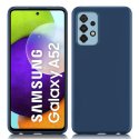 CUSTODIA per SAMSUNG GALAXY A52 4G, A52 5G, A52S 5G IN GEL TPU SILICONE SLIM COLORE BLU SATINATO CUSTODIA per SAMSUNG GALAXY A52 4G, A52 5G, A52S 5G IN GEL TPU SILICONE SLIM COLORE BLU SATINATO