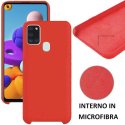 CUSTODIA per SAMSUNG GALAXY A21s (SM-A217) IN SILICONE CON EFFETTO SOFT TOUCH ED INTERNO IN MICROFIBRA COLORE ROSSO CUSTODIA per SAMSUNG GALAXY A21s (SM-A217) IN SILICONE CON EFFETTO SOFT TOUCH ED INTERNO IN MICROFIBRA COLORE ROSSO