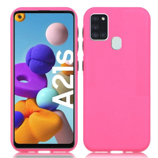 CUSTODIA per SAMSUNG GALAXY A21s (SM-A217) IN GEL TPU SILICONE COLORE FUCSIA SATINATO CON TASTI NERI CUSTODIA per SAMSUNG GALAXY A21s (SM-A217) IN GEL TPU SILICONE COLORE FUCSIA SATINATO CON TASTI NERI