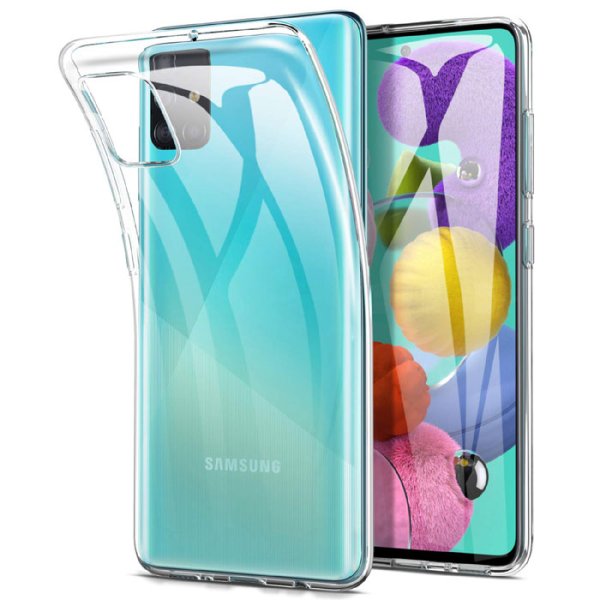 CUSTODIA per SAMSUNG GALAXY A51 (SM-A515) - IN GEL TPU SILICONE TRASPARENTE - ATTENZIONE: Non compatibile con Galaxy A51 5G! CUSTODIA per SAMSUNG GALAXY A51 (SM-A515) - IN GEL TPU SILICONE TRASPARENTE - ATTENZIONE: Non compatibile con Galaxy A51 5G!