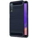 CUSTODIA per SAMSUNG GALAXY A7 2018 (SM-A750) IN GEL TPU SILICONE EFFETTO METALLICO CON INSERTI IN FANTASIA CARBONIO BLU CUSTODIA per SAMSUNG GALAXY A7 2018 (SM-A750) IN GEL TPU SILICONE EFFETTO METALLICO CON INSERTI IN FANTASIA CARBONIO BLU