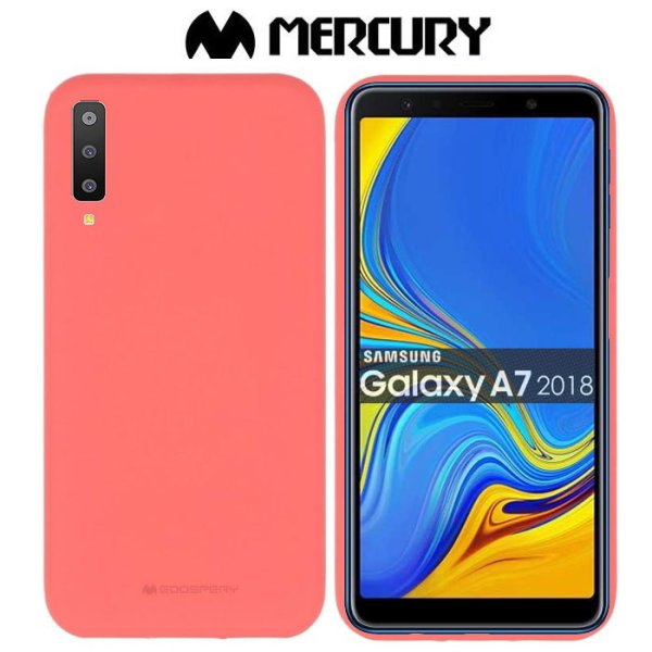 CUSTODIA per SAMSUNG GALAXY A7 2018 (SM-A750) IN GEL TPU SILICONE COLORE ROSA ALTA QUALITA' MERCURY SOFT BLISTER CUSTODIA per SAMSUNG GALAXY A7 2018 (SM-A750) IN GEL TPU SILICONE COLORE ROSA ALTA QUALITA' MERCURY SOFT BLISTER