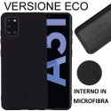 CUSTODIA per SAMSUNG GALAXY A31 (SM-A315) - IN SILICONE EFFETTO SOFT TOUCH ED INTERNO IN MICROFIBRA COLORE NERO CUSTODIA per SAMSUNG GALAXY A31 (SM-A315) - IN SILICONE EFFETTO SOFT TOUCH ED INTERNO IN MICROFIBRA COLORE NERO