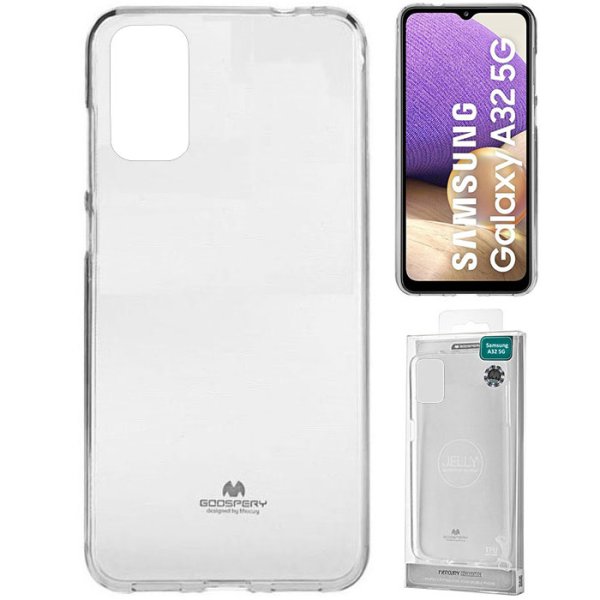 CUSTODIA per SAMSUNG GALAXY A32 5G (SM-A326B) IN GEL TPU SILICONE TRASPARENTE ALTA QUALITA' MERCURY BLISTER CUSTODIA per SAMSUNG GALAXY A32 5G (SM-A326B) IN GEL TPU SILICONE TRASPARENTE ALTA QUALITA' MERCURY BLISTER