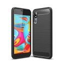 CUSTODIA per SAMSUNG GALAXY A2 CORE IN GEL TPU SILICONE EFFETTO METALLICO CON INSERTI IN FANTASIA CARBONIO NERO CUSTODIA per SAMSUNG GALAXY A2 CORE IN GEL TPU SILICONE EFFETTO METALLICO CON INSERTI IN FANTASIA CARBONIO NERO