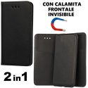 CUSTODIA per SAMSUNG GALAXY A70, A70s - FLIP ORIZZONTALE SIMILPELLE + BACK IN TPU CON CHIUSURA MAGNETICA INVISIBILE COLORE NERO CUSTODIA per SAMSUNG GALAXY A70, A70s - FLIP ORIZZONTALE SIMILPELLE + BACK IN TPU CON CHIUSURA MAGNETICA INVISIBILE COLORE NERO