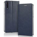CUSTODIA per SAMSUNG GALAXY A70, A70s - FLIP ORIZZONTALE SIMILPELLE CHIUSURA MAGNETICA INVISIBILE COLORE BLU CON BORDO SILVER CUSTODIA per SAMSUNG GALAXY A70, A70s - FLIP ORIZZONTALE SIMILPELLE CHIUSURA MAGNETICA INVISIBILE COLORE BLU CON BORDO SILVER