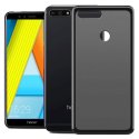 CUSTODIA per HUAWEI HONOR 7A, Y6 PRIME 2018, HONOR 7A PRO IN GEL TPU SILICONE COLORE NERO
