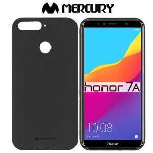 CUSTODIA per HUAWEI HONOR 7A, Y6 PRIME 2018, HONOR 7A PRO IN GEL TPU SILICONE COLORE NERO ALTA QUALITA' MERCURY SOFT BLISTER