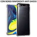 CUSTODIA per SAMSUNG GALAXY A80 (SM-A805), A90 IN GEL TPU SILICONE TRASPARENTE SLIM 0,5mm CON BORDI RINFORZATI ANTI SHOCK CUSTODIA per SAMSUNG GALAXY A80 (SM-A805), A90 IN GEL TPU SILICONE TRASPARENTE SLIM 0,5mm CON BORDI RINFORZATI ANTI SHOCK