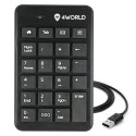 TASTIERINO NUMERICO USB COLORE NERO 4WORLD 10337 BLISTER TASTIERINO NUMERICO USB COLORE NERO 4WORLD 10337 BLISTER