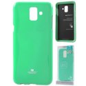 CUSTODIA per SAMSUNG GALAXY A6 2018 (SM-A600) IN GEL TPU SILICONE COLORE VERDE ACQUA LUCIDO CON GLITTER ALTA QUALITA' MERCURY CUSTODIA per SAMSUNG GALAXY A6 2018 (SM-A600) IN GEL TPU SILICONE COLORE VERDE ACQUA LUCIDO CON GLITTER ALTA QUALITA' MERCURY
