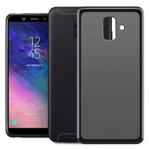 CUSTODIA per SAMSUNG GALAXY A6 2018 (SM-A600) IN GEL TPU SILICONE COLORE NERO