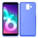 CUSTODIA per SAMSUNG GALAXY A6 2018 (SM-A600) IN GEL TPU SILICONE COLORE BLU TRASPARENTE CUSTODIA per SAMSUNG GALAXY A6 2018 (SM-A600) IN GEL TPU SILICONE COLORE BLU TRASPARENTE