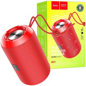 CASSA SPEAKER 10W BLUETOOTH 5.0 HC1 HOCO IPX5 CON MICROFONO, RADIO FM, SLOT MICRO SD, ENTRATA USB E JACK 3,5mm ROSSO