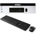 KIT TASTIERA MULTIMEDIALE + MOUSE OTTICO WIRELESS 2.4 Ghz CON DISTANZA OPERATIVA FINO A 10 MT COLORE NERO NXKMWIT011 NILOX KIT TASTIERA MULTIMEDIALE + MOUSE OTTICO WIRELESS 2.4 Ghz CON DISTANZA OPERATIVA FINO A 10 MT COLORE NERO NXKMWIT011 NILOX