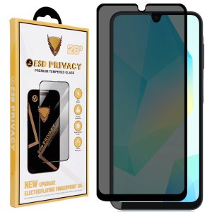PELLICOLA per SAMSUNG GALAXY A16 (4G/5G) IN VETRO TEMPERATO CON FILTRO PRIVACY - FULL FACE 9H CON CORNICE NERA
